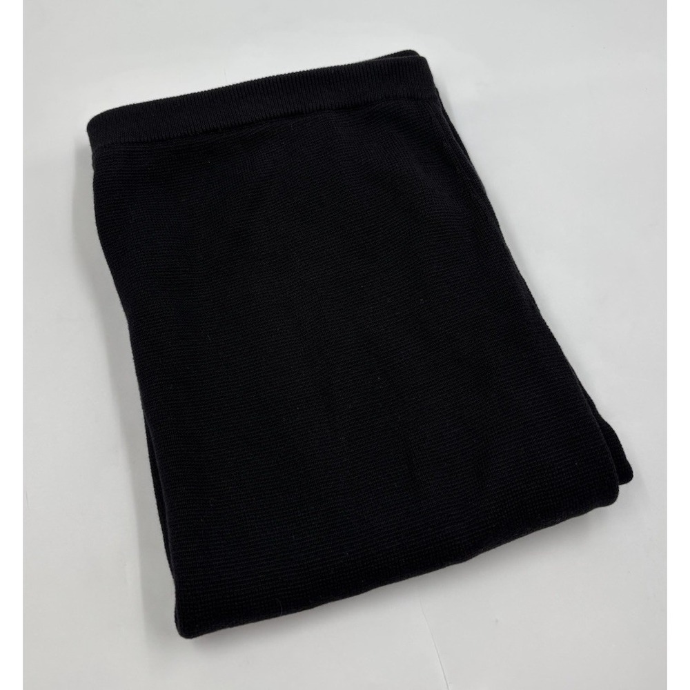 Eileen Fischer Women's PL Silk Black‎ Pencil Knee-Length Skirt